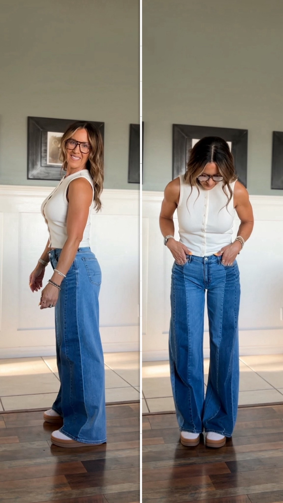 I’m just gonna wear a shirt and jeans…
Size down in the jeans! Shoes are kids 7 = womens 8.5

#LTKStyleTip #LTKSaleAlert #LTKShoeCrush