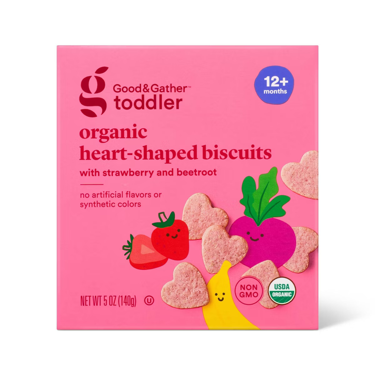 Organic Beetroot Biscuit Toddler Snacks - 5oz/14pk - Good & Gather™ | Target