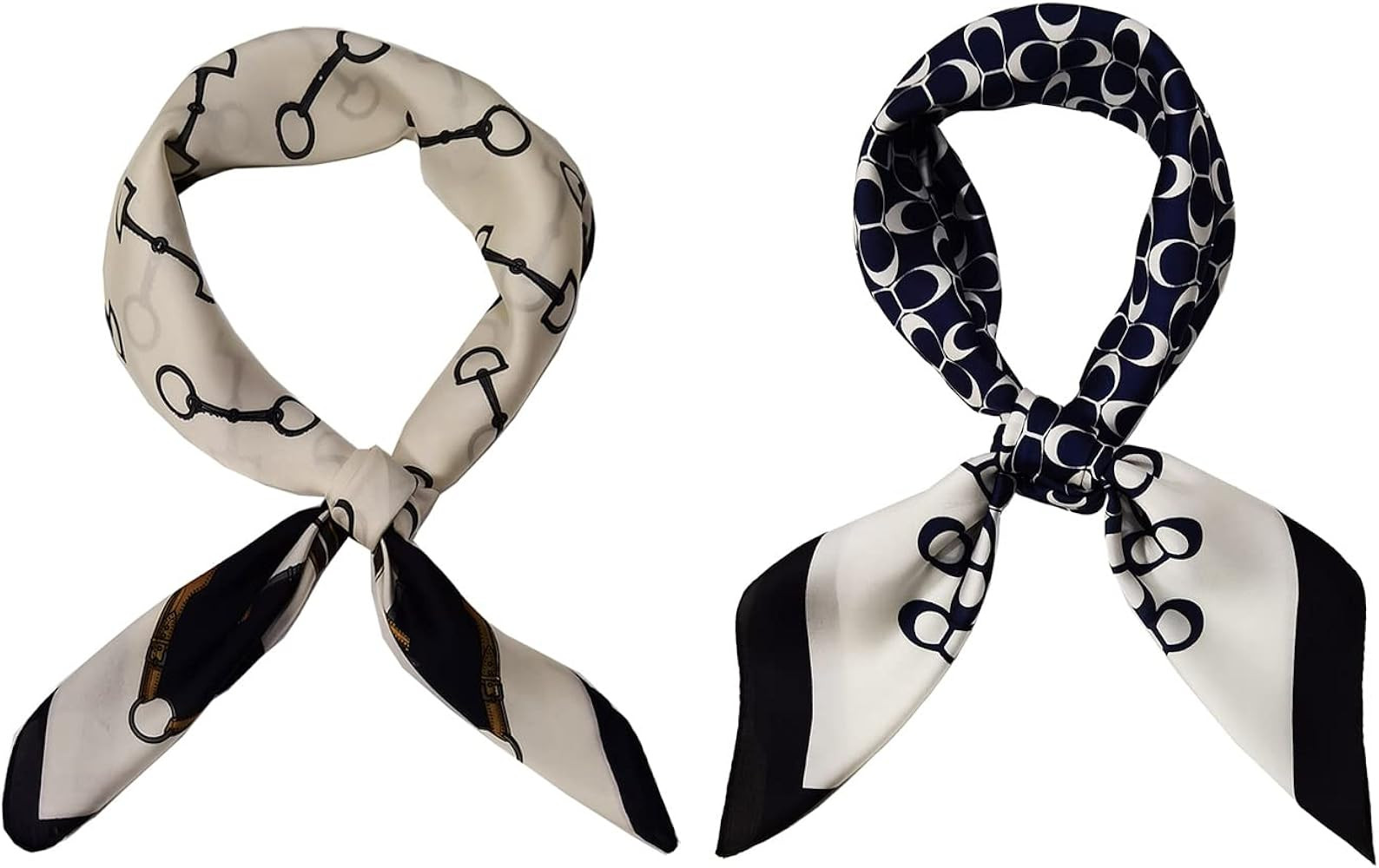 Cukifovo 27 Inches Silk Like Head Scarf Medium Satin Square Hair Wrap for Sleeping Lightweight Neck  | Amazon (US)