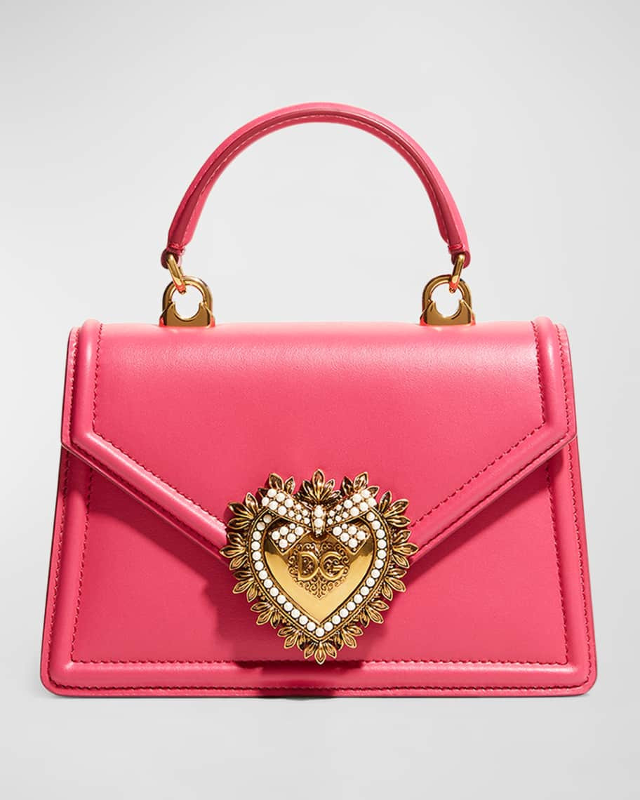 Dolce&Gabbana Devotion Mini Leather Top-Handle Bag | Neiman Marcus