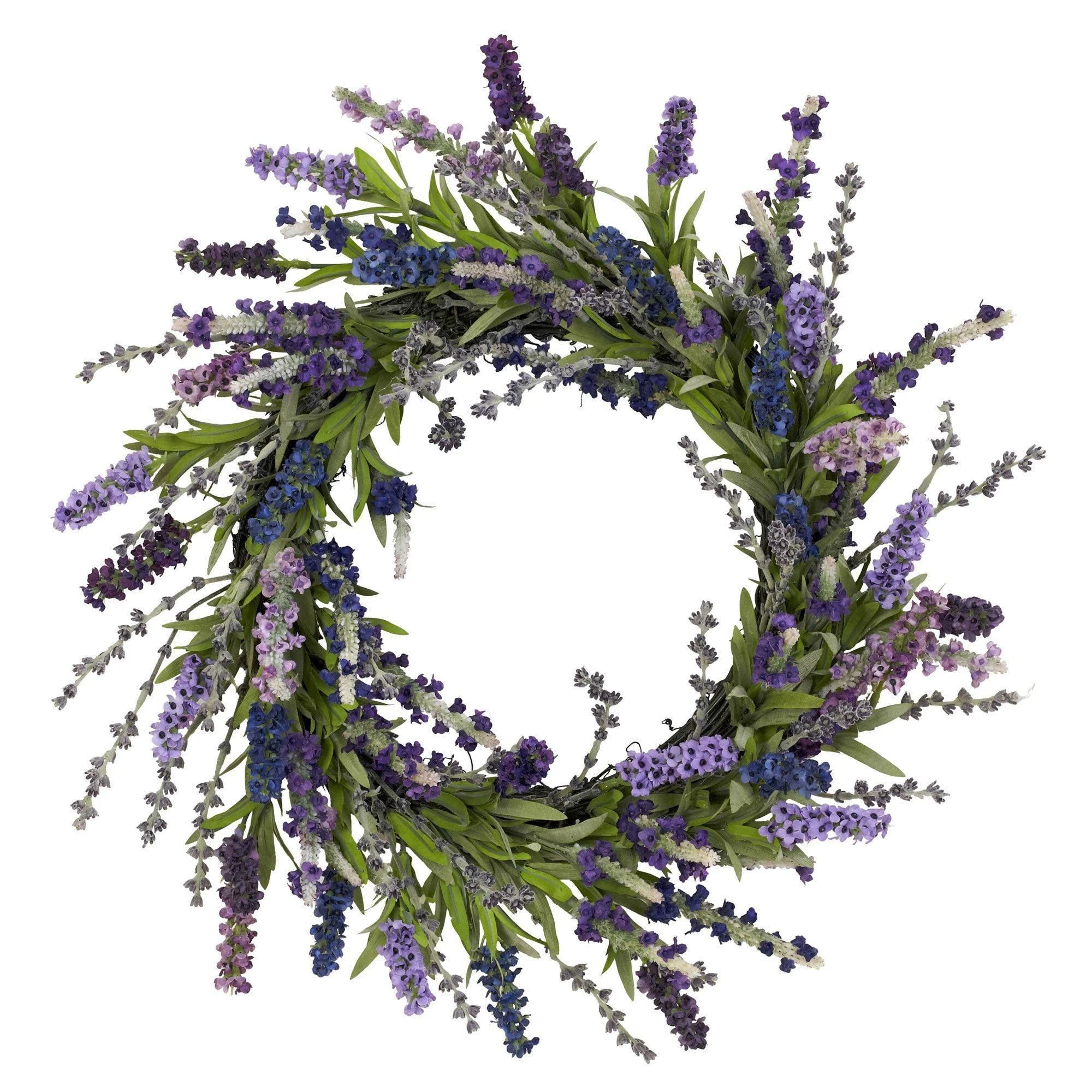 20" Lavender Wreath | Nearly Natural" | Nearly Natural