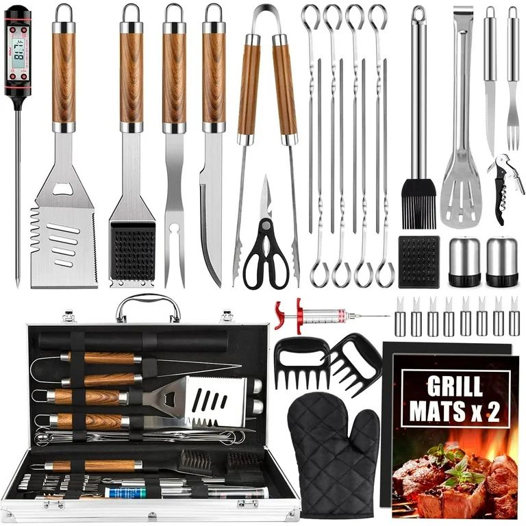 BBQ Grill Accessories Set, 38Pcs Stainless Steel Grill Tools Grilling Accessories with Aluminum C... | Walmart (US)