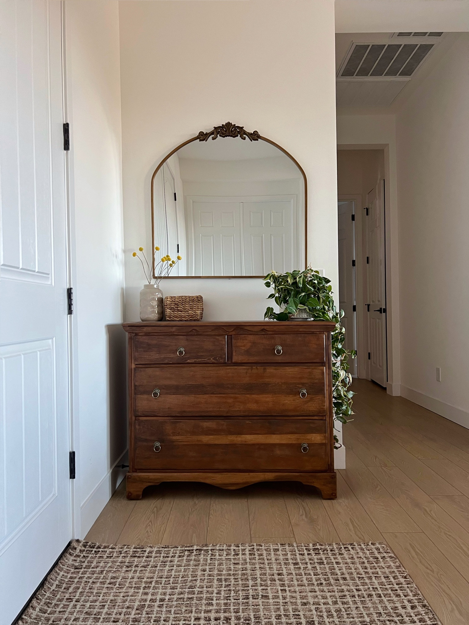 Entryway styling with vintage DIY dresser 

#LTKhome