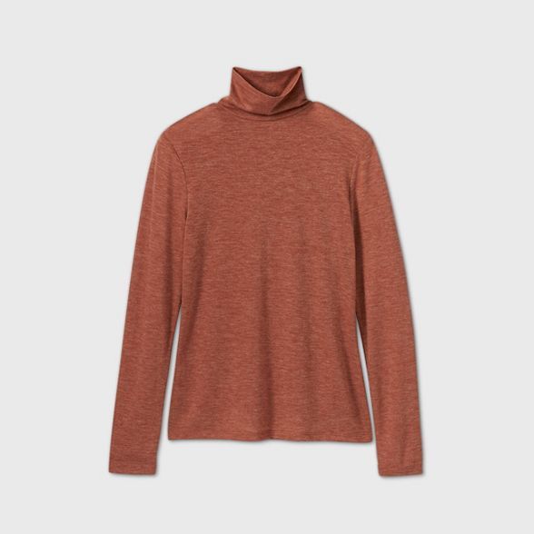 Women's Long Sleeve Turtleneck Cozy T-Shirt - A New Day™ | Target