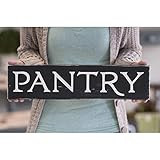 Kitchen Pantry Wood Sign Wall Decor Pantry Modern Farmhouse Decor Wood Sign | Amazon (US)