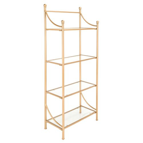 Kary 4-Tier Étagère, Gold | One Kings Lane