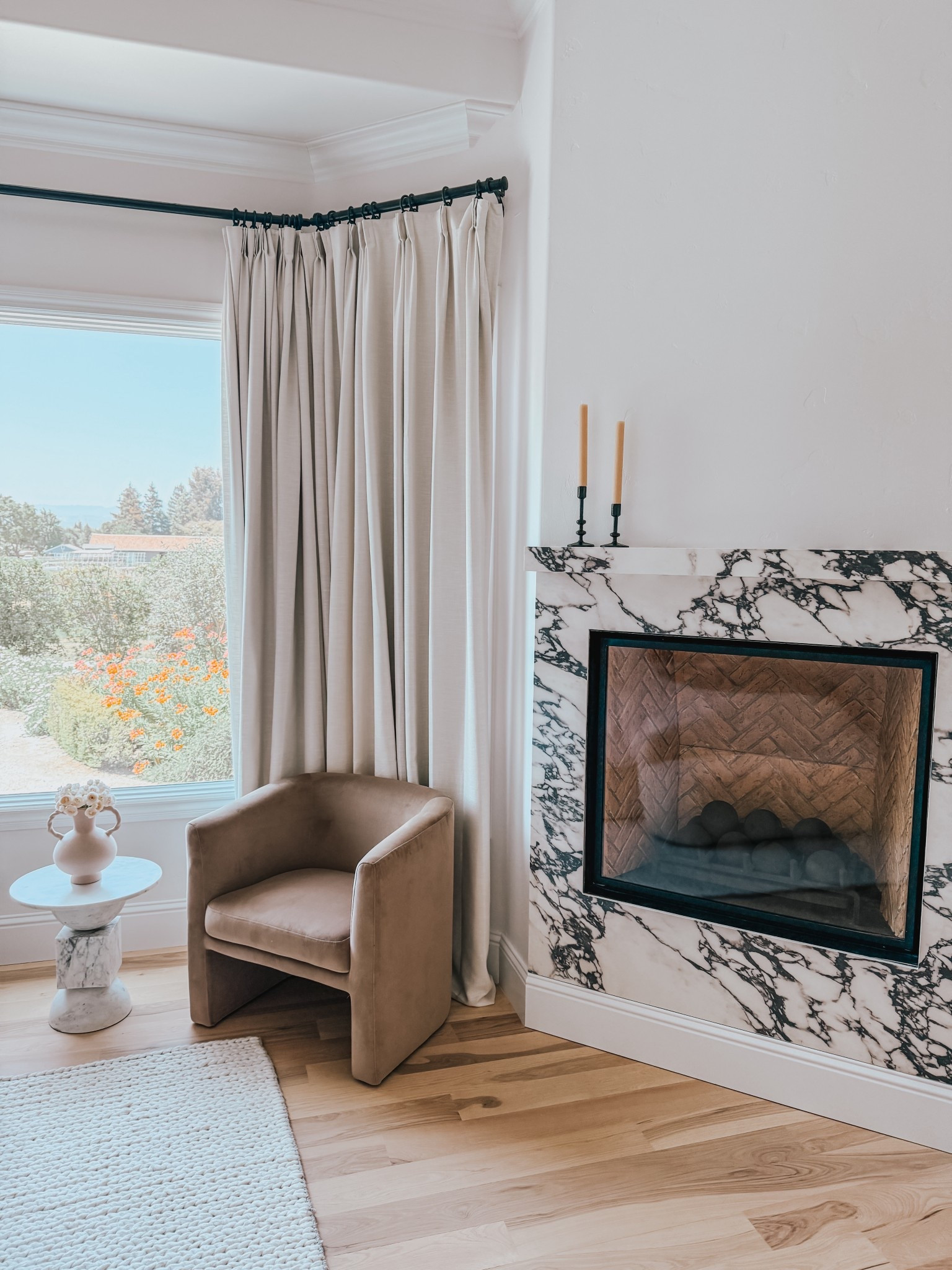 These Carmel accent barrel chairs are such a beautiful way to give warmth to the space  

#LTKHome