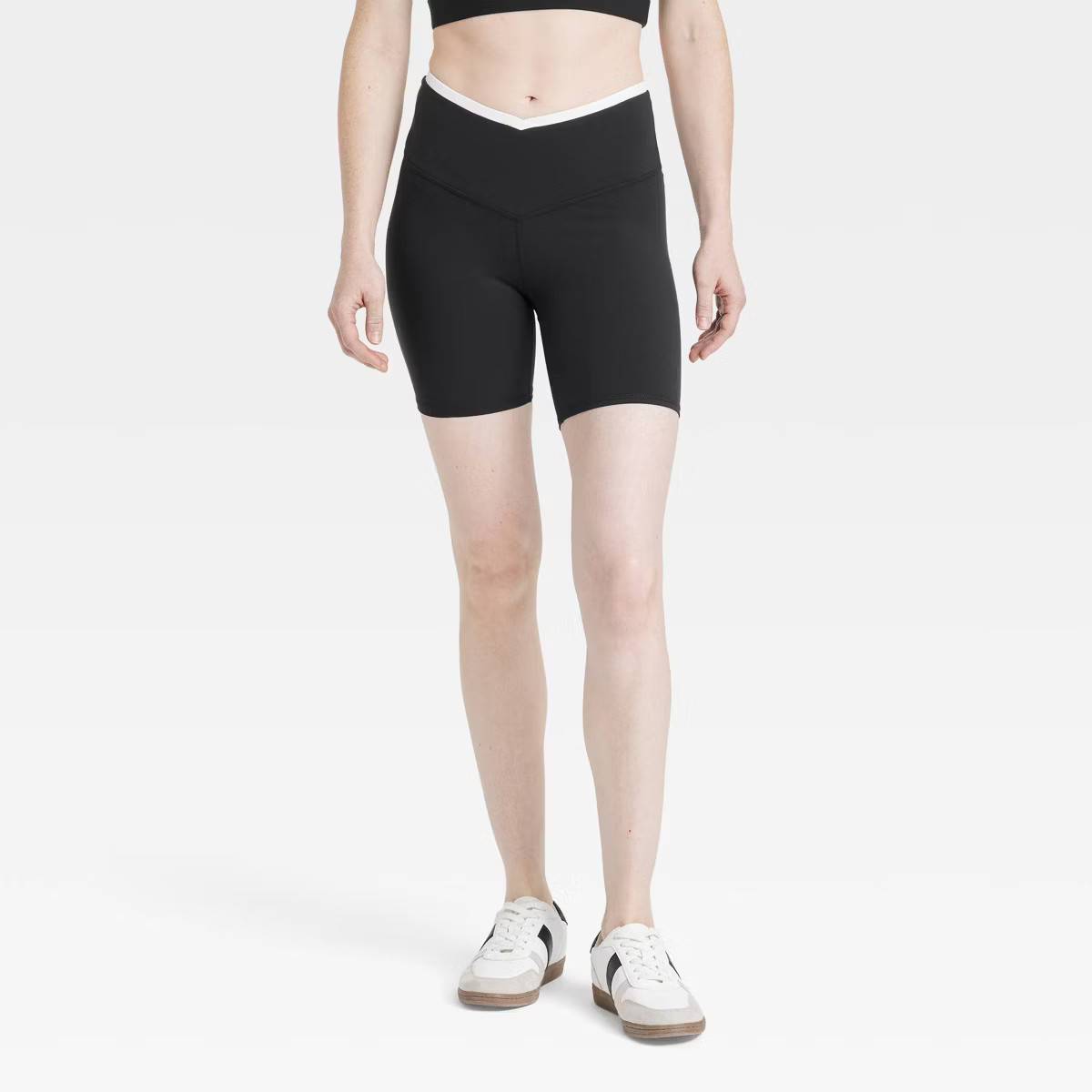 Women's V-Waistband High-Rise Bike Shorts 5" - JoyLab™ Black XL | Target