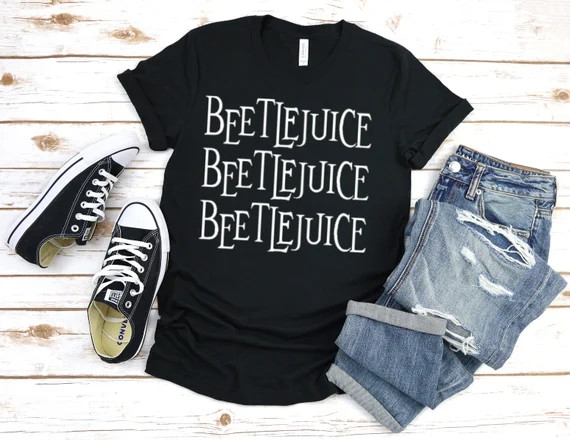 Beetlejuice Beetlejuice Beetlejuice Shirt Halloween Shirt | Etsy | Etsy (US)