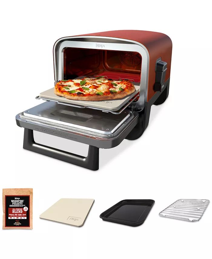 Ninja Woodfire 8-in-1 Outdoor Oven, Roaster, Artisan Pizza Oven & Smoker OO101 - Macy's | Macy's