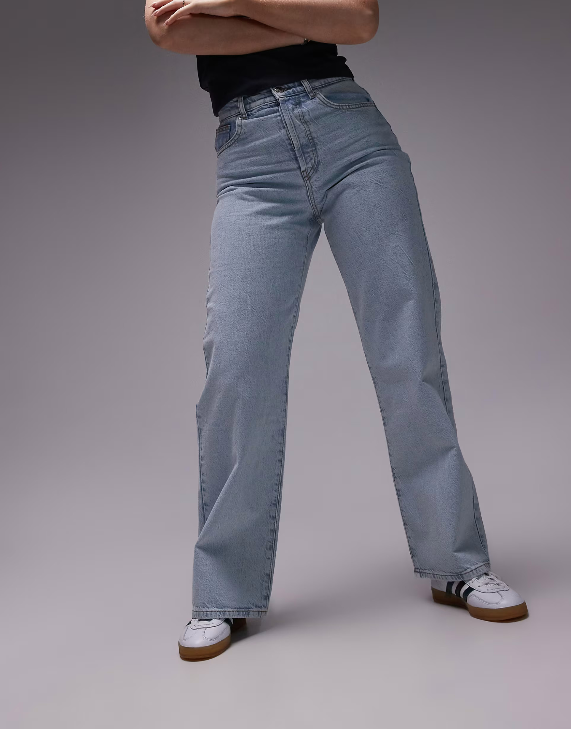 Topshop Hourglass column jeans in bleach | ASOS (Global)