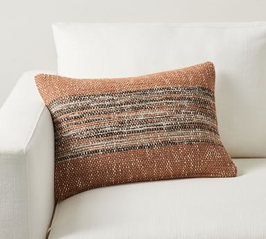 Jovie Textured Lumbar Pillow Cover | Pottery Barn (US)