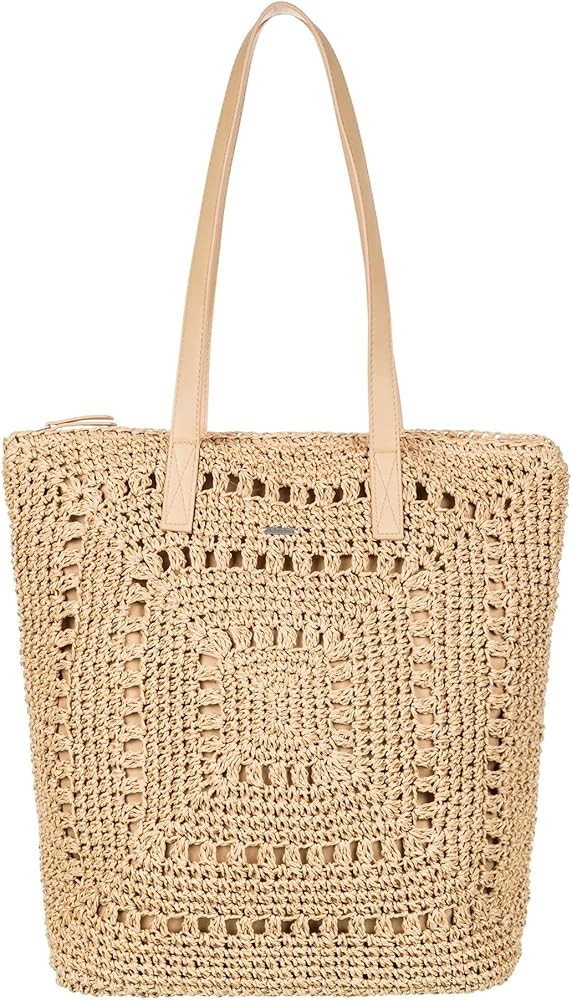 Roxy Women's Beach Tote Bag | Travel | Vacation | Straw | Lightweight | Breathable | Amazon (US)