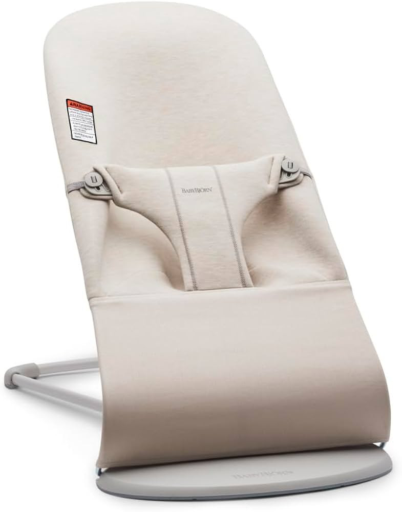 BabyBj\u00f6rn Bouncer Bliss, Light Beige, 3D Jersey | 2-in-1 Adjustable Baby Bouncer Seat and To... | Amazon (US)
