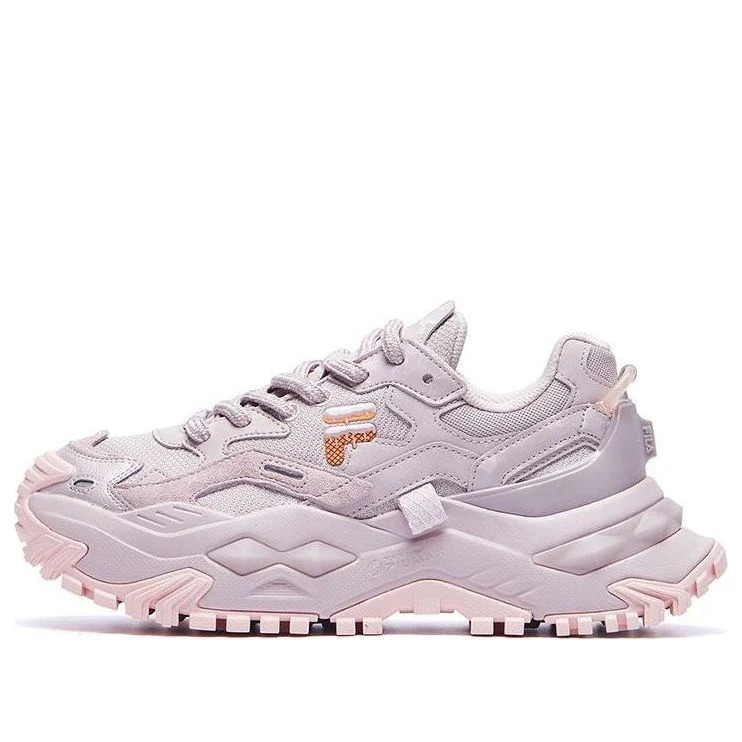 (WMNS) FILA FUSION Bianco Fob Sneakers 'Lilac Pink' | KICKS CREW