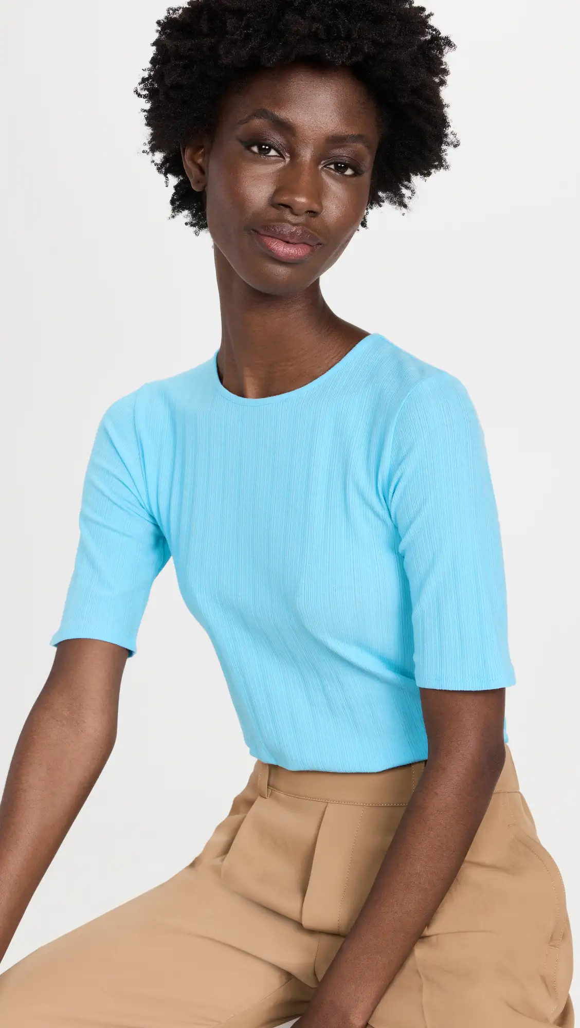 Vince Elbow Sleeve Crew Neck Tee | Shopbop | Shopbop