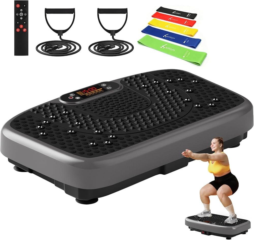 SoftGym Vibration Plate Exercise Machine for Lymphatic Drainage & Fitness | Amazon (US)