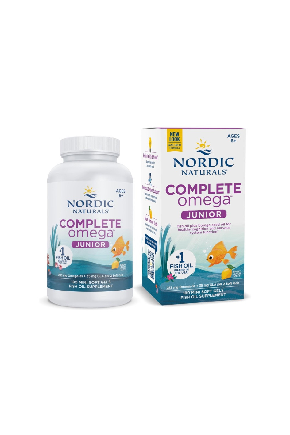 Nordic Naturals Complete Omega Jr., Lemon - 180 Mini Soft Gels - 283 mg Total Omega-3s & 35 mg GLA - Healthy Cognition, Nervous System Function - Non-GMO - 90 Servings

#autism #dyslexia #adhd #healthykids

#LTKGiftGuide #LTKkids