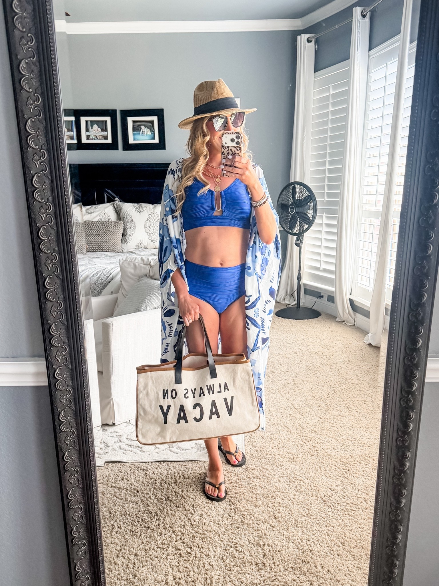 The cutest combo! Obsessed with this swimsuit and coverups. This swimsuit has great full coverage mom approved bottoms that are high waisted. The top has great support. I’m wearing a small. 

Swimsuit | bathing suit | bikini | two piece | straw hat | beach hat | summer hat | kimono | cover up | resort wear | beach bag | sandals |

#LTKootd #LTKSwim #LTKTravel