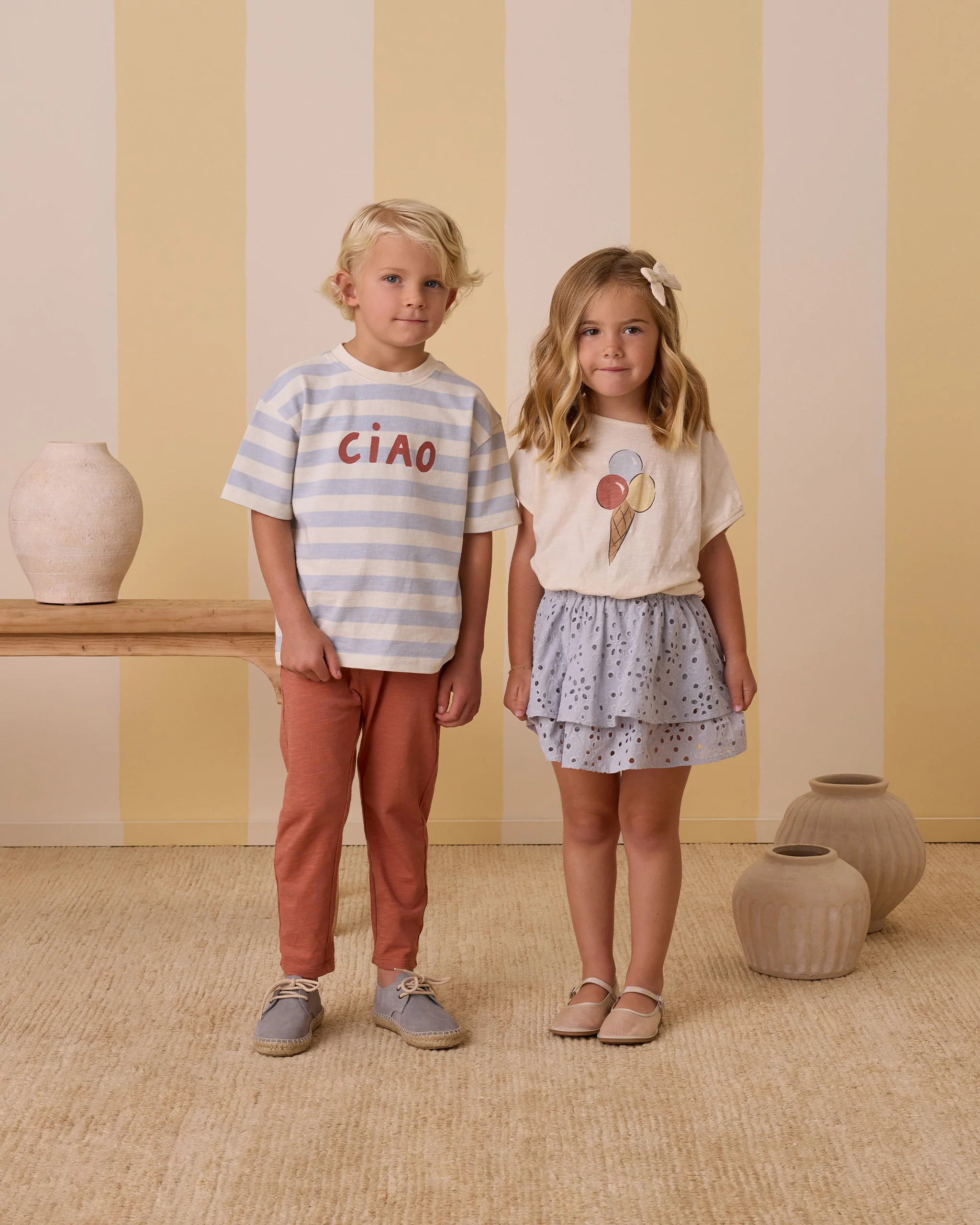 Cropped Cinched Tee || Gelato | Rylee + Cru