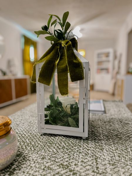 Resetting & refreshing your home doesn’t always require a shopping trip! 🏡We’ve had this white lantern in our home  for several years now, but it’s been a plain decoration with no character to it at all. It’s needed a little TLC for a while now, so I ordered 2 things from Amazon  to spruce it up & it’s made a world of difference! With just a little velvet ribbon & a few olive branches it’s a whole new DIY piece! 

#LTKfindsunder50 #LTKhome #LTKMostLoved