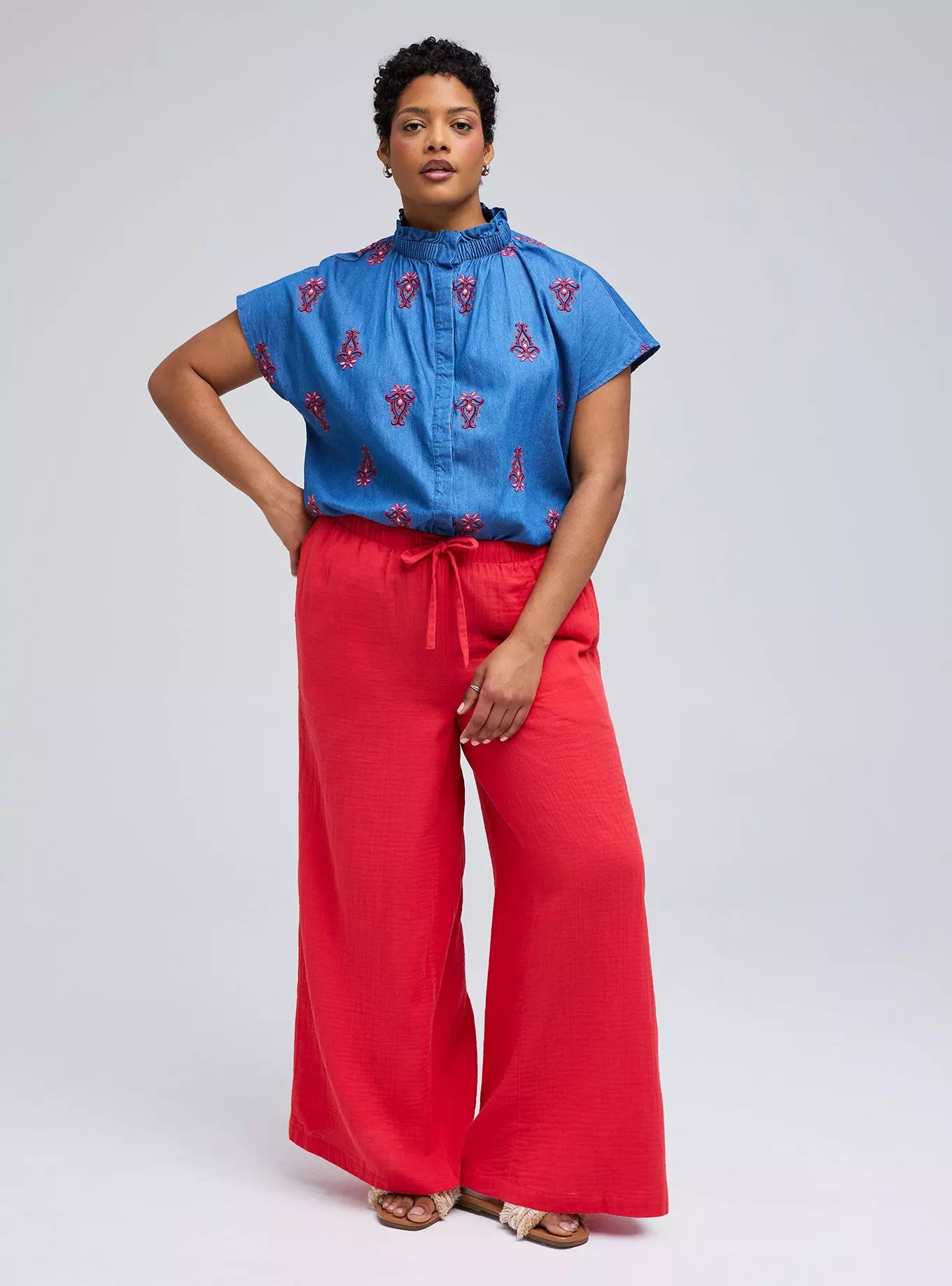 Belle Isle High-Rise Pull-On Wide Leg Pant | Torrid (US & Canada)