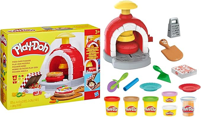 Play-Doh Kitchen Creations Pizza Oven Playset with 6 Cans & 8 Accessories, Back to School Classro... | Amazon (US)