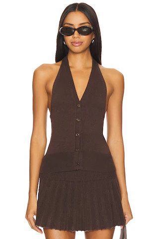 Lovers and Friends Milana Vest in Brown from Revolve.com | Revolve Clothing (Global)