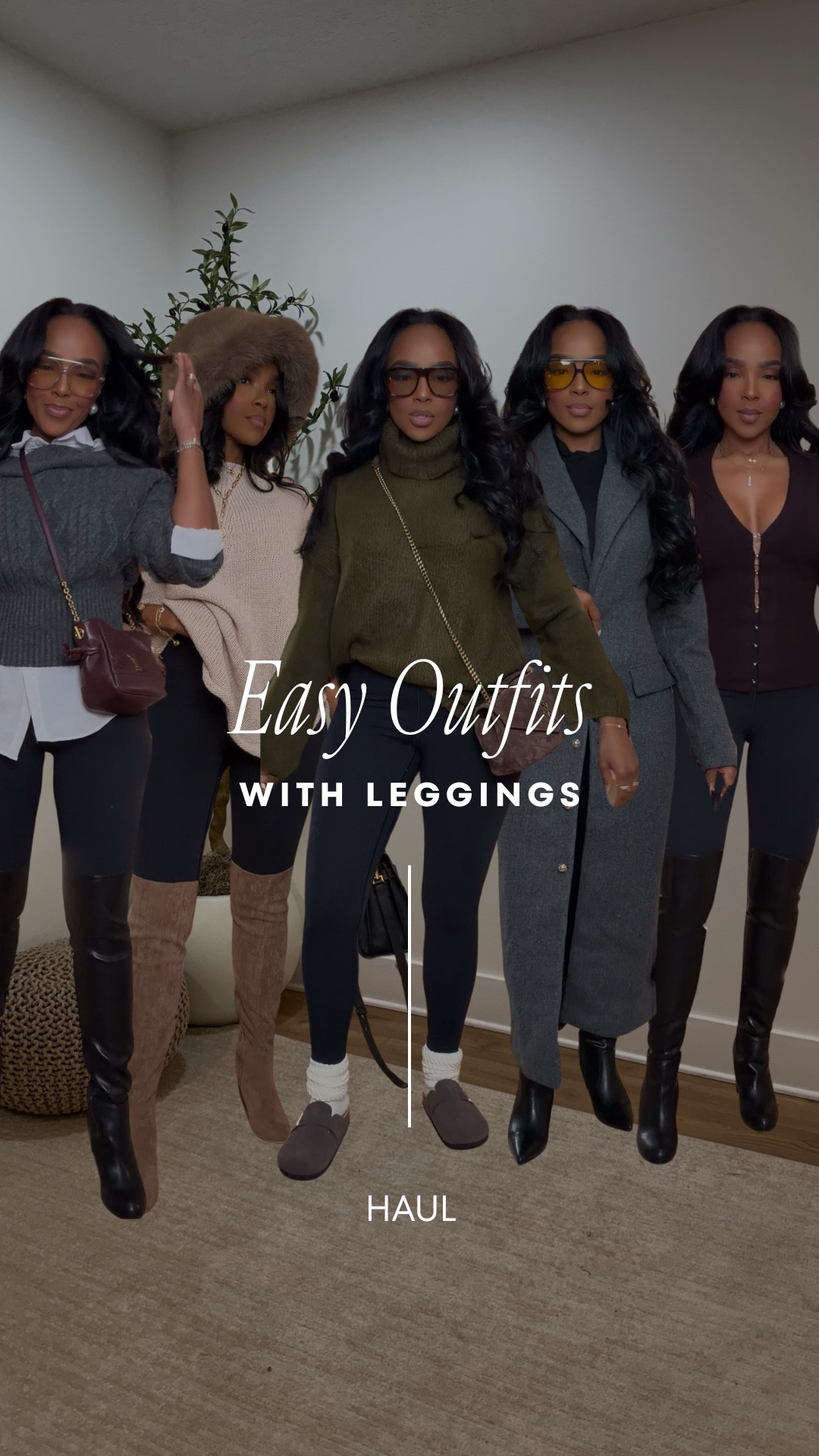 Easy outfits with leggings that still look polished 🤍

EVERYTHING LINKED BELOW 👇🏽

Leggings don’t have to be just for lounging — these looks are proof you can stay comfortable and still feel elevated. Perfect for busy days, running around, or casual plans when you want to look put together without trying too hard.

Fit + notes:
• Leggings: stretchy, smoothing, true to size
• Tops + layers: structured enough to elevate the look
• Boots + accessories: easy way to make leggings feel intentional

Size small I’m 5’4 | 140lbs | 36D – 27 – 40
IG & YT: kirasfashionfinds
TT: kiraabboud

All pieces are linked and easy to shop for everyday, comfy-but-cute outfits ✨

#LTKStyle #LTKFinds


#LTKFindsUnder50 #LTKootd #LTKPetite