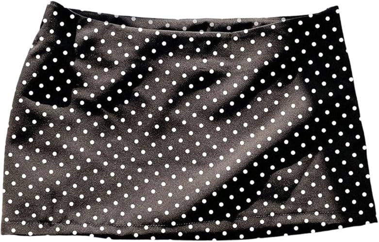MakeMeChic Women's Polka Dots Mini Skirt Low Waisted Bodycon Y2K Skirts | Amazon (US)