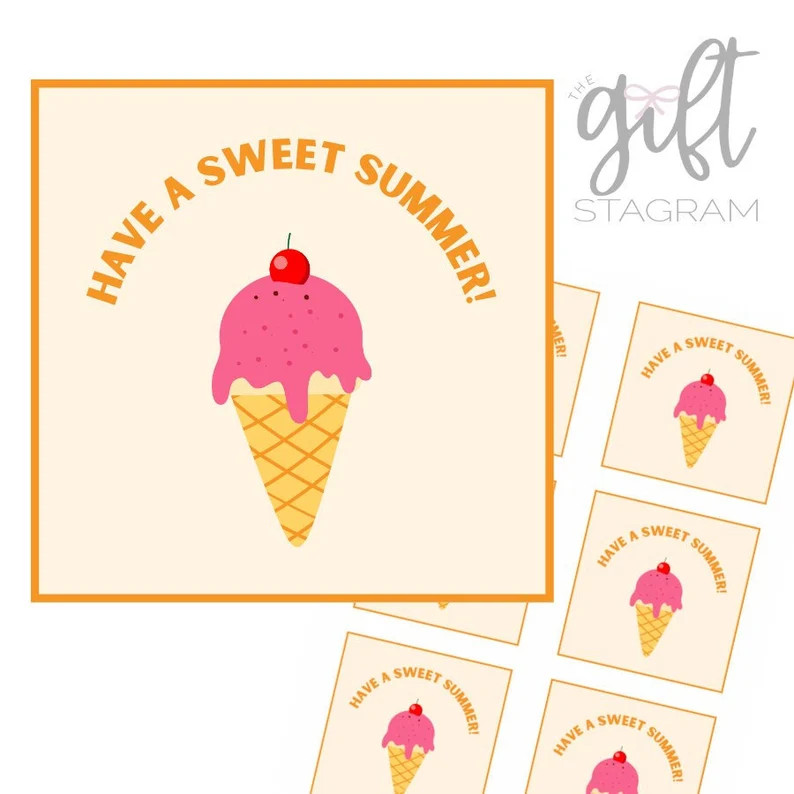 Have A Sweet Summer Gift Tag | DIGITAL DOWNLOAD | End of School Year Teacher Gift Ideas - Etsy | Etsy (Global)