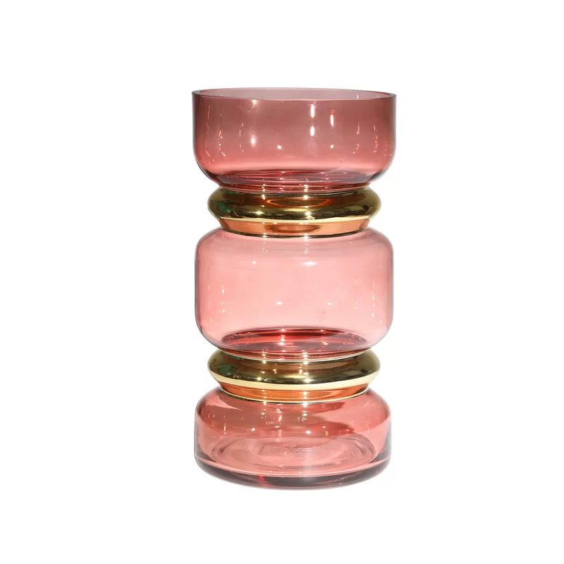 Mcdougall Pink 11.81'' Glass Table Vase | Wayfair Professional