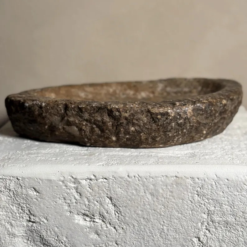 Vintage Stone Bowl - Etsy | Etsy (US)