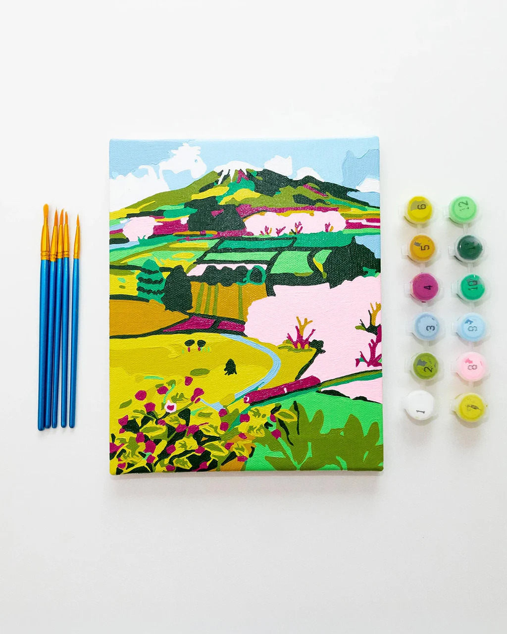 Mini Paint By Numbers - Japanese Countryside | ban.do