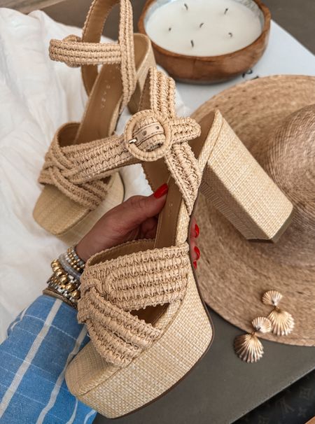 file under: outfits I’ll be repeating all summer 🍋🐚🥂👒 no limit to how many times i will be packing & wearing these new @marc.fisher raffia heels 🤍 yall can get them linked on my LTK & stories - code SHEA20 🫶🏼 #ad

#LTKShoeCrush #LTKTravel #LTKSaleAlert