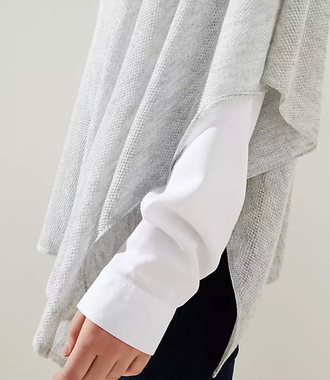 Lightweight Knit Poncho | LOFT