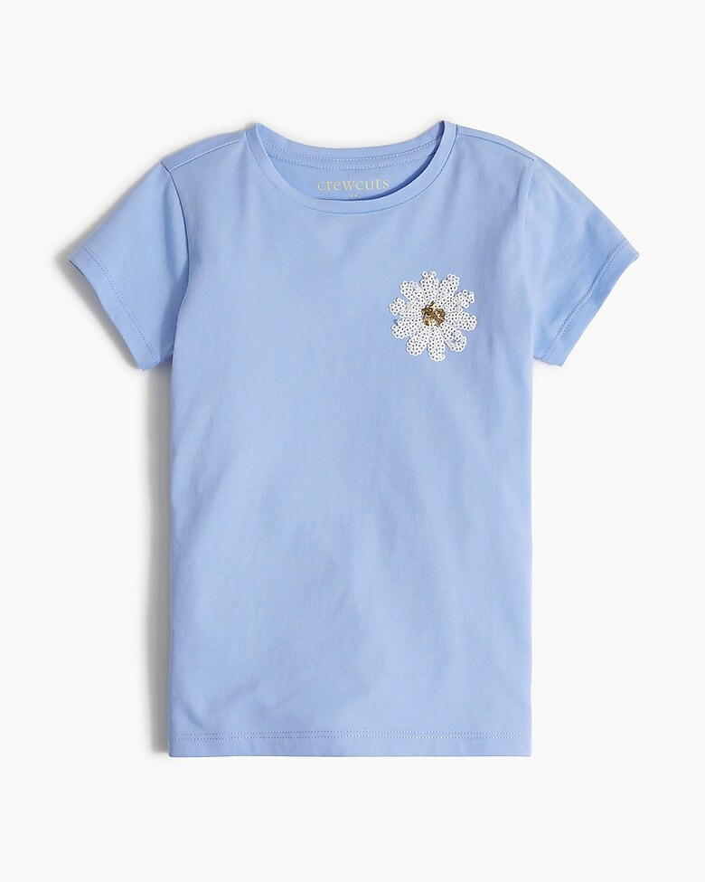 Girls' sequin daisy graphic tee | J.Crew Factory
