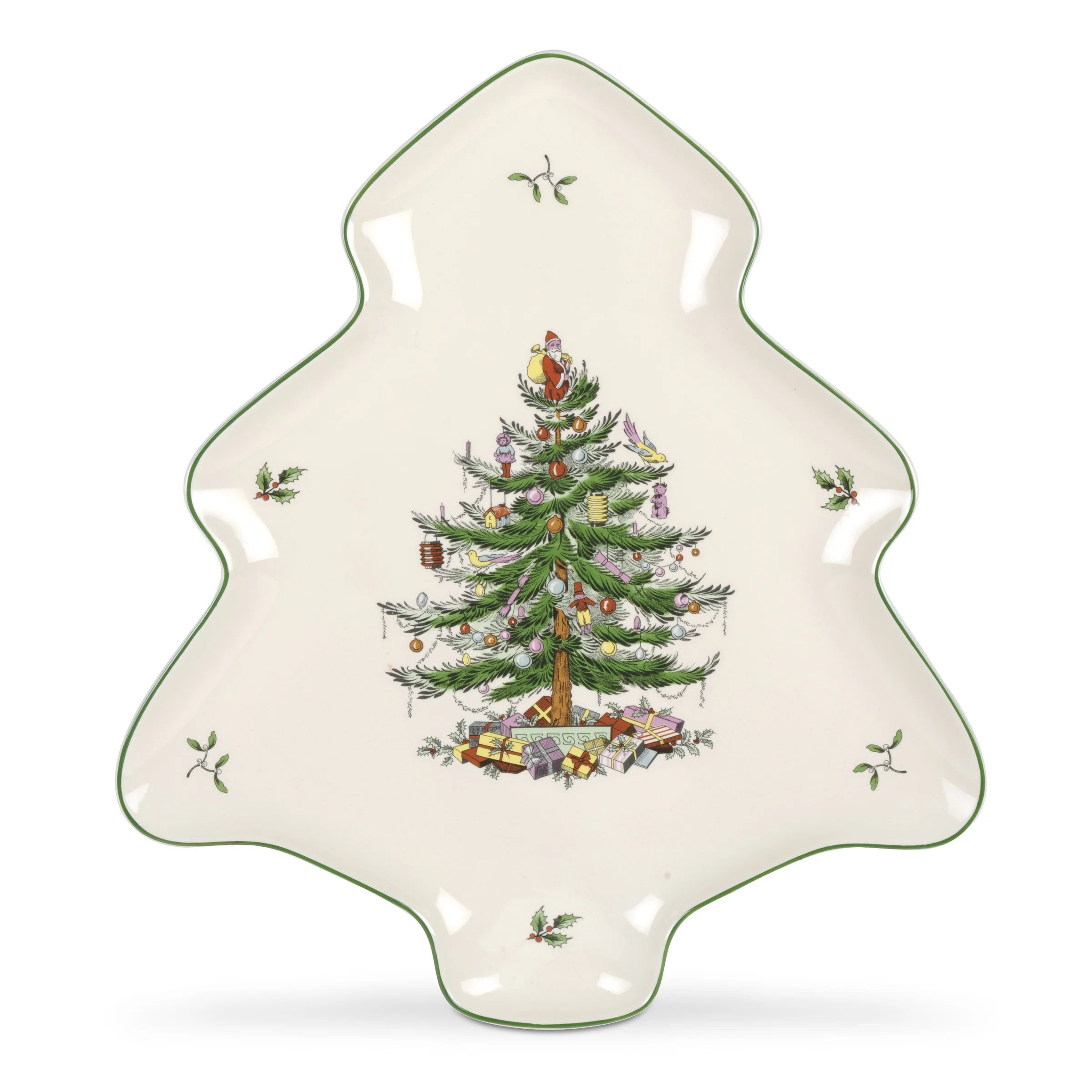 Spode Christmas Tree Tree-Shaped Dish 14" | Wayfair North America