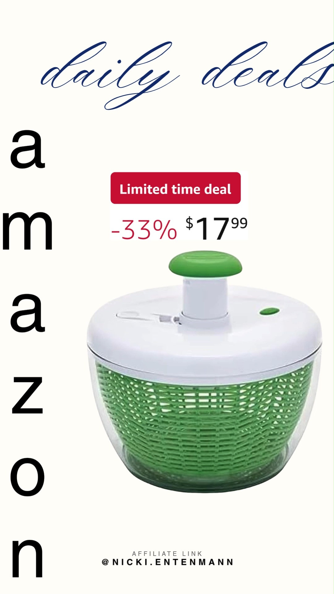 Spin, rinse, and serve with ease. This pro pump spinner with bowl makes kitchen prep faster, fresher, and way more fun to use every day. 🥗👌✨  

#kitchenessentials #foodprep #saladspinner #cookware #kitchenfinds #homeorganization #mealprep #storageideas #healthymeals #homedecor 

 #LTKfoodie #LTKHome #LTKSaleAlert