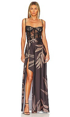 Katie May Shannon Gown in Midnight Garden from Revolve.com | Revolve Clothing (Global)