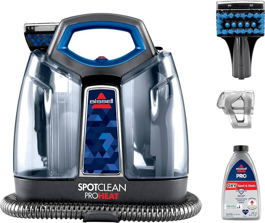 Bissell SpotClean ProHeat Portable Spot and Stain Carpet Cleaner, 2694, Blue | Amazon (US)