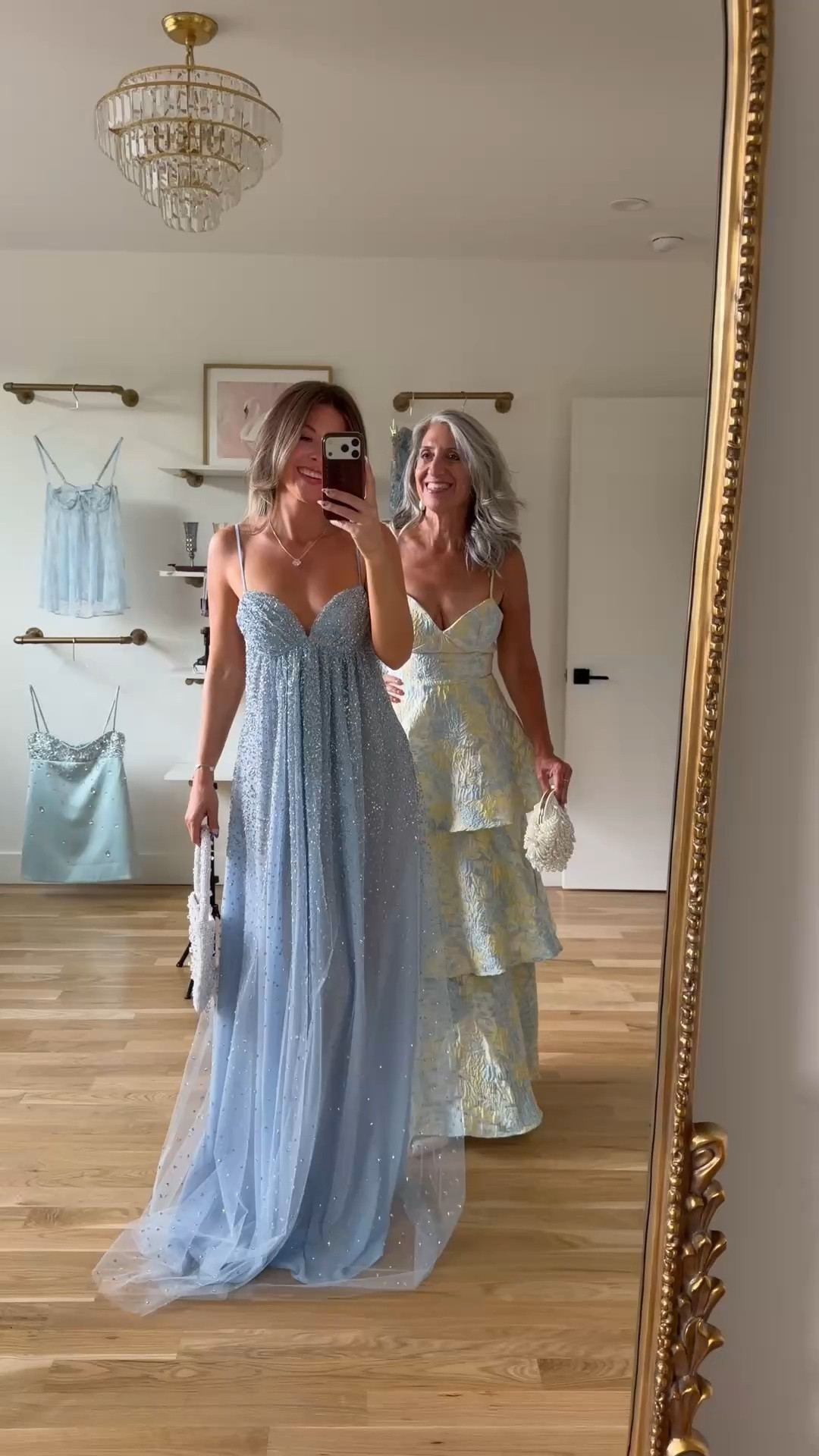 Mom and me wedding guest and formal event dresses! 💍✨

sizing:
i'm 5'4" and typically wear a small/2

mom is 5'4" and typically wears a medium/6

Wedding guest
Formal event
Black tie
Floral
Metallic
Pleated
Mother of the bride
Special occasion

#LTKootd #LTKSeasonal #LTKWedding