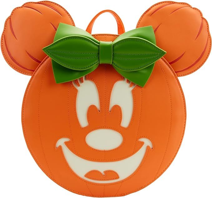 Loungefly Disney Glow FACE Minnie Pumpkin Mini Backpack | Amazon (US)