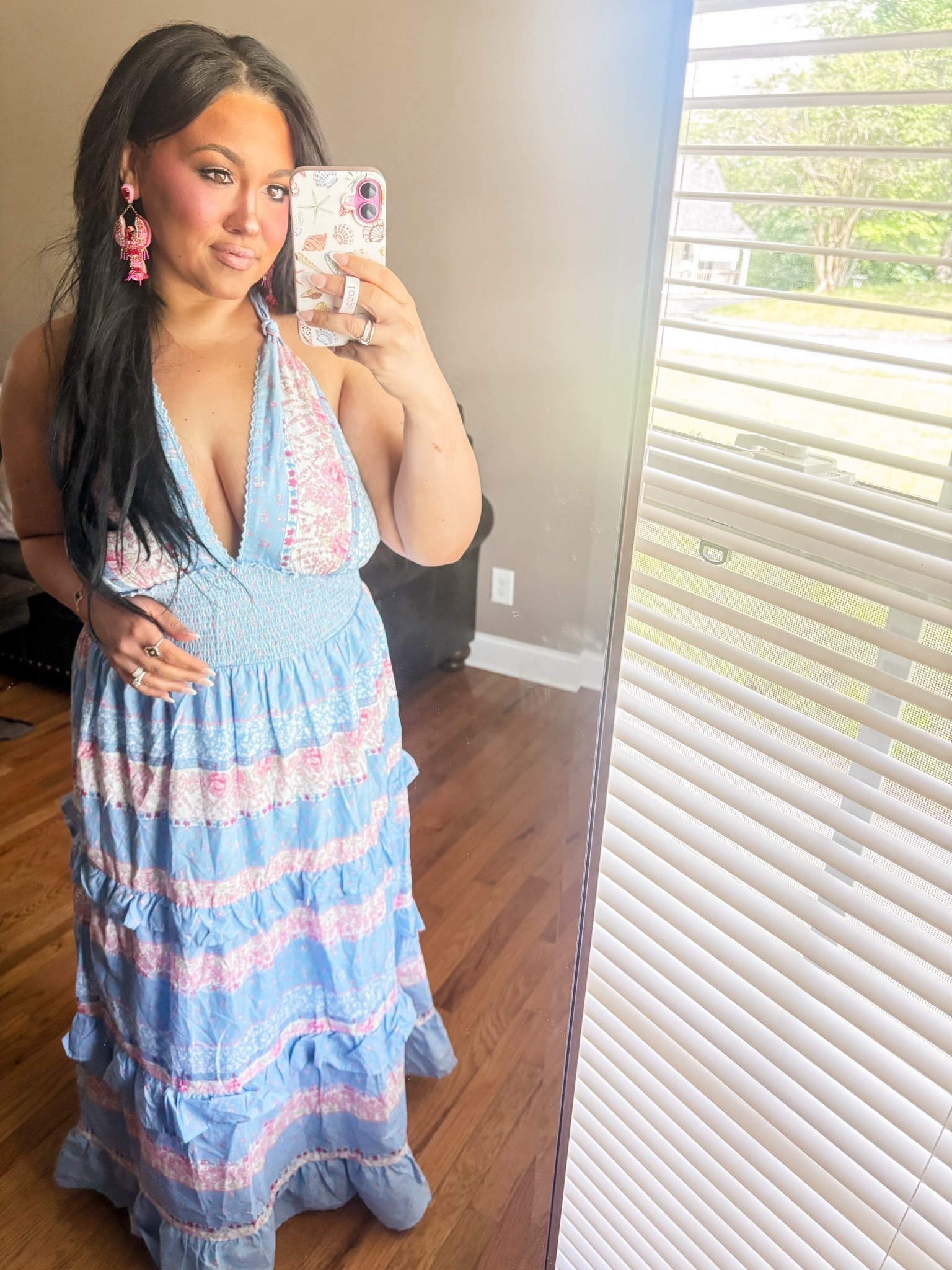 Grabbed this cute designer d u p e dress (LSF) 🌸 for $40 it’s so cute on fits so comfortably

#LTKMidsize #LTKootd