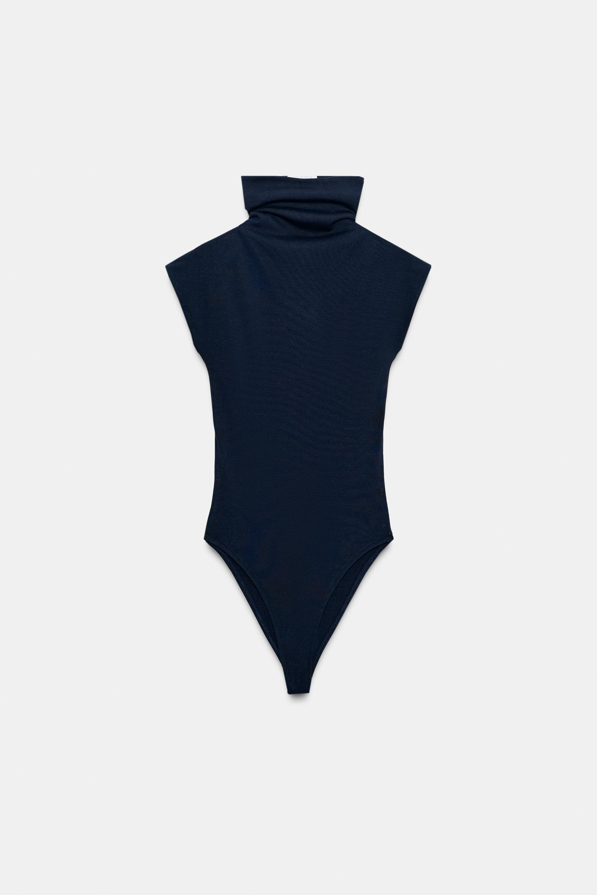 COTTON HIGH-NECK BODYSUIT | Zara UK
