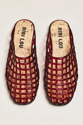 Bibi Lou Netted Jelly Mule Heels | Anthropologie (US)