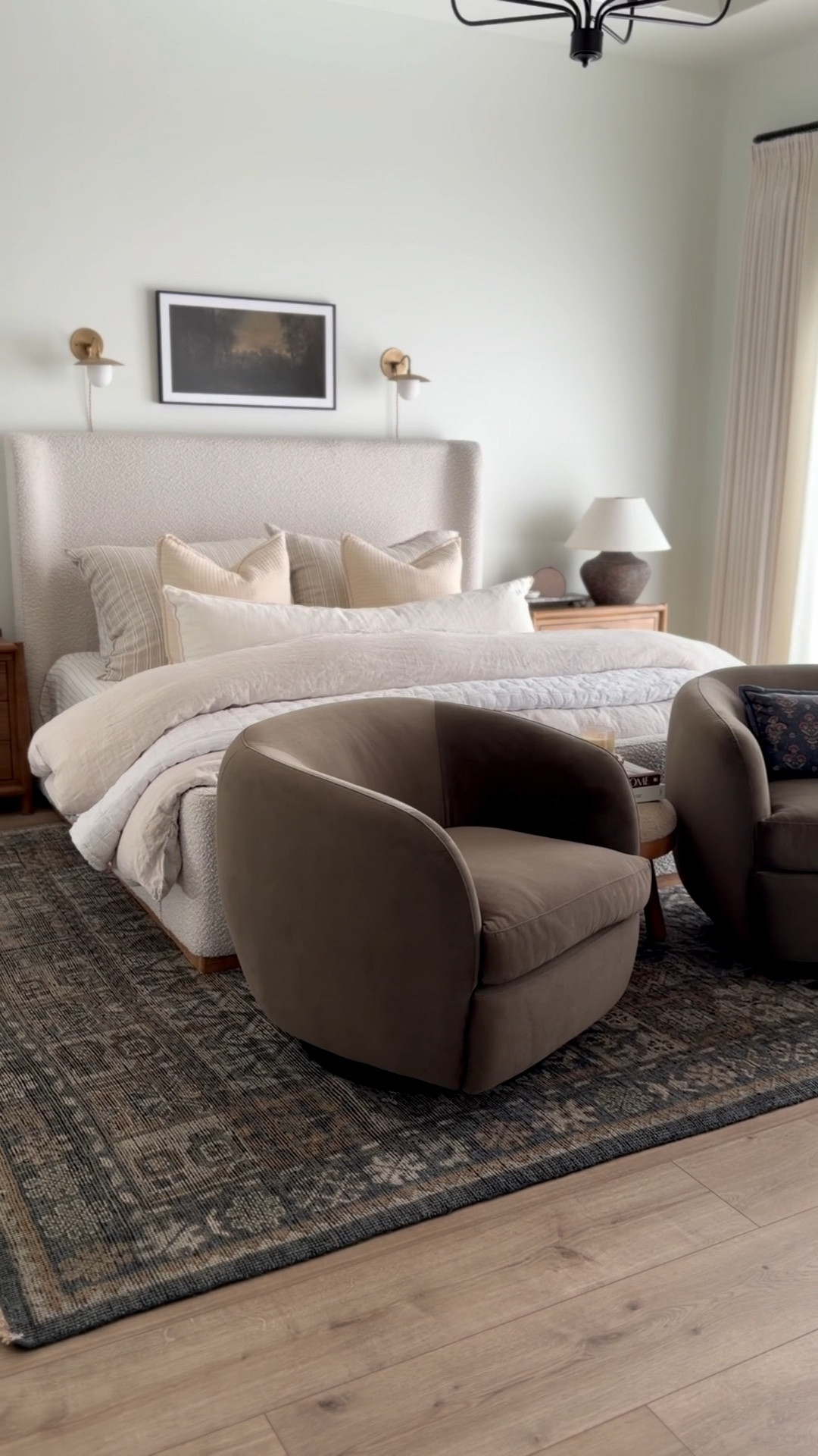 Upgraded our home with these new cozy chairs from @Quince ! They are so comfortable and I am loving the extra seating in our bedroom. These are the Performance Swivel chairs in Velvet Sable fabric, the prettiest brown/gray color. The perfect size for a living room, bedroom, reading corner, etc. Looks and feels designer but a fraction of the cost! #quincepartner

#LTKHome