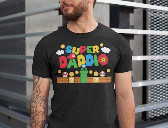 Super Daddio T-shirt Fathers Day Shirt Gamer Daddy Tee | Etsy | Etsy (US)
