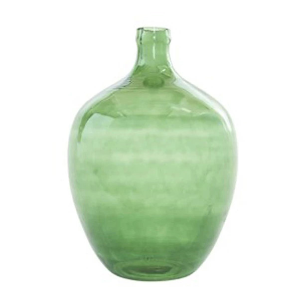 Creative Co-Op 15"" Vintage Reproduction Green Glass Bottle Vase | Scheels