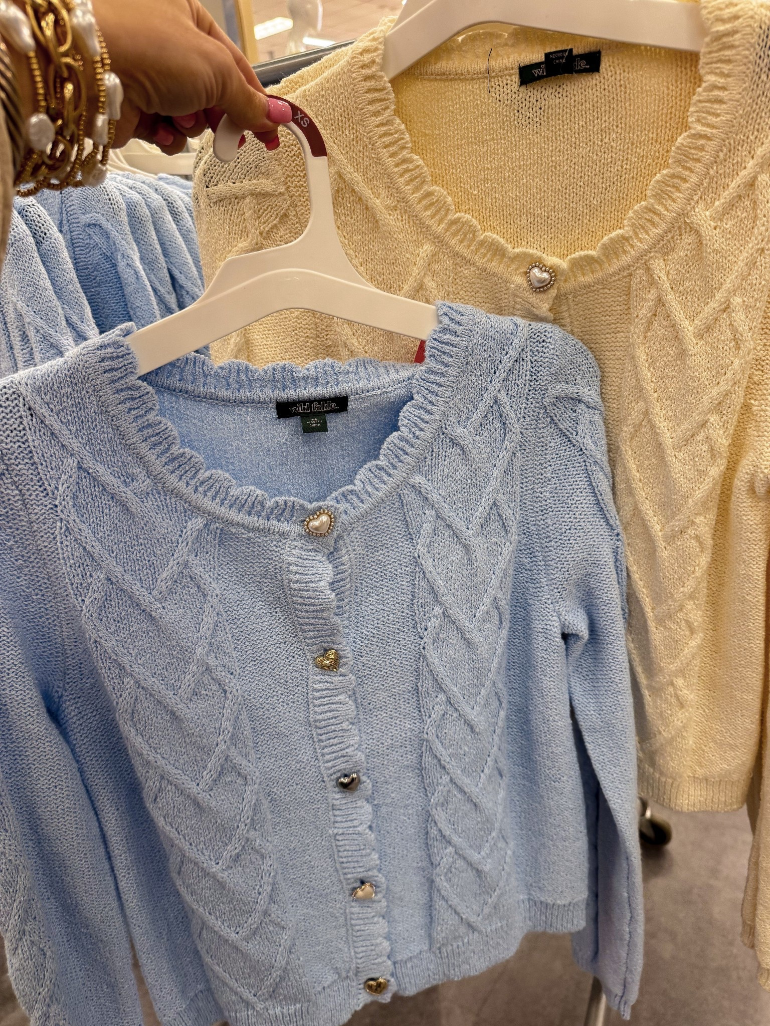 These Target cardigans are TOO good 💕 I found the cutest cable knit cardigans with the sweetest heart button details, and they look way more expensive than they are. The texture, the fit, and those feminine details give total boutique vibes — perfect for everyday wear now and layering into spring.

I love how easy these are to style with jeans, trousers, or even over dresses for a polished but effortless look. Such a good Target fashion find if you love classic pieces with a fun, girly twist. Linking all the colors and details for you in LTK ✨

#TargetStyle #TargetFinds #TargetFashion #CardiganStyle #HeartDetails #CableKnitCardigan #AffordableFashion #EverydayOutfits #SpringStyle #WomensFashion #StyleInspo #LTKStyle #LTKUnder50